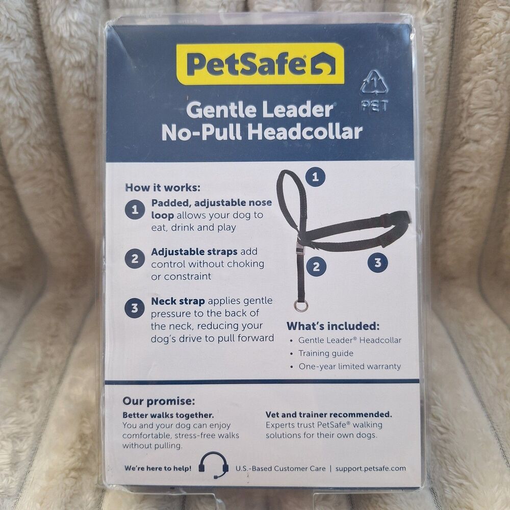 New☆ PetSafe Gentle Leader No-Pull Dog Headcollar Large 60-130lbs Black Training - Picture 3 of 12